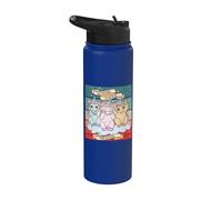 Lindos unicornios Tres monos sabios Ver, oír, no hablar mal Stainless Steel Insulated Water Bottle