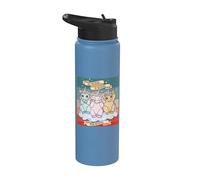 Lindos unicornios Tres monos sabios Ver, oír, no hablar mal Stainless Steel Insulated Water Bottle