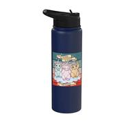Lindos unicornios Tres monos sabios Ver, oír, no hablar mal Stainless Steel Insulated Water Bottle