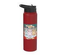 Lindos unicornios Tres monos sabios Ver, oír, no hablar mal Stainless Steel Insulated Water Bottle