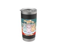 Lindos unicornios Tres monos sabios Ver, oír, no hablar mal Vaso térmico de acero inoxidable de doble pared