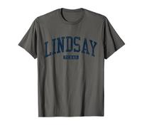 Lindsay Texas TX College University Style Azul Camiseta
