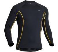 Lindstrands Dry Camisa funcional de manga larga, negro-amarillo, tamaño M para Hombres