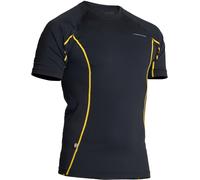 Lindstrands Dry Camisa funcional, negro-amarillo, tamaño XL para Hombres
