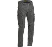 Lindstrands Luvos Cargo Pantalones textiles para motocicleta, gris, tamaño 50 para Hombres