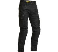 Lindstrands Luvos Cargo Pantalones textiles para motocicleta, negro, tamaño 60 para Hombres