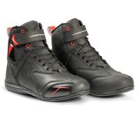 Lindstrands Sport Zapatos de moto impermeables, negro-rojo, tamaño 44 para Hombres