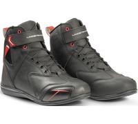 Lindstrands Sport Zapatos de moto impermeables, negro-rojo, tamaño 37 para Hombres