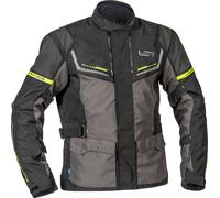 Lindstrands Sylarna, chaqueta textil impermeable 52 male Gris Oscuro/Negro