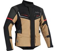 Lindstrands Sylarna, chaqueta textil impermeable 56 male Beige/Negro/Rojo