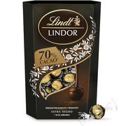 Lindt bombones LINDOR CORNET chocolate negro al 70% de cacao, delicioso bombón con interior de chocolate cremoso, chocolate Lindt, 337 g, aprox 26 bombones