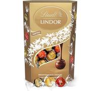 Lindt bombones LINDOR SURTIDO CORNET incluye bombones chocolate negro al 70% de cacao, chocolate con leche, chocolate negro, delicioso bombón con interior de chocolate cremoso, 337g