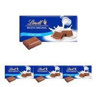 Lindt Chocolate con Leche, chocolate Lindt, tableta de chocolate, cremoso, Tableta 100 g (Paquete de 4)