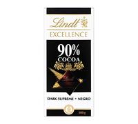 Lindt Chocolate EXCELLENCE 90%, pure chocolate tablet, 90% cocoa, aromatic dark chocolate, extra fine, intense and balanced 5 X 100g