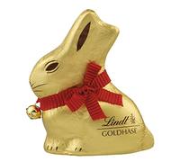 Lindt Conejito de Pascua Chocolate con Leche 100g, para regalar, conejo de chocolate con leche, chocolate cremoso, Paquete de 1