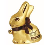 Lindt Conejito de Pascua Chocolate Negro 60%, Figuras de Pascua, Regalo, Cremoso y Suave, 100g