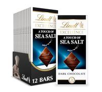 Lindt Excellence A Touch of Sea Salt Dark Chocolate Bar, 3.5-Ounce Packages (Pack of 12)