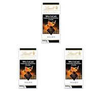 Lindt Excellence Chocolate Negro 70% cacao con Naranja Sanguina, tableta de chocolate, intenso y equilibrado (Paquete de 3)