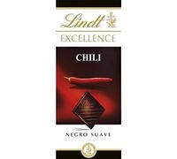 Lindt Excellence Chocolate negro con chili, tableta de chocolate 100 gr