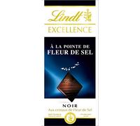 Lindt Excellence Noir à la Pointe de Fleur de Sel - 100 g, Lot de 5