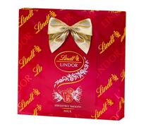 Lindt Lindor Caja Bombones de Chocolate con Leche Wrapped Box, cremoso, caja de bombones Lindt, bombones para regalar, 287g