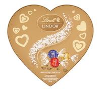 Lindt Lindor - Caja surtida de trufas de chocolate con forma de corazón, caja de 200 g (aprox. 16 bolas), relleno suave, día de San Valentín, día de la madre, Pascua, regalo, aniversario, cumpleaños