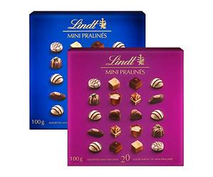 Lindt Mini Pralines Caja de Bombones chocolate Surtidos, 100 g (Paquete de 1)