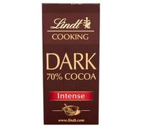 Lindt Postres Tableta de Chocolate Negro 70% Cacao, Chocolate para Postres, Chocolate para cocinar, Chocolate negro suave y cremoso, 200g