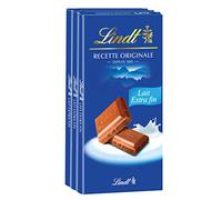 Lindt Receta Original De Leche Lotes Fin4 Extra De 3 Comprimidos O Tabletas 100Gr 12