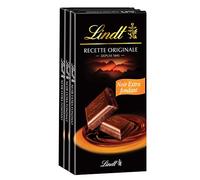 Lindt Recette Originale Noir Extra Fondant 3 x 100 g