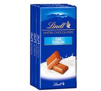 Lindt & Sprüngli - Juego de 3 tabletas maestras de chocolate con leche extragrande, 3 x 100 g