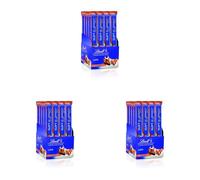 Lindt STICK chocolate con leche y caramelo con brownie, snacks, Cremosos Sticks chocolate cremoso, cacao puro procedente de fuentes sostenibles, 24 barritas de 39gr (Paquete de 3)