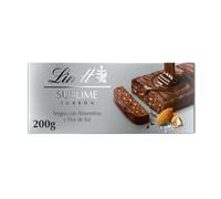 Lindt Sublime Turrón de chocolate negro y flor de sal 200 gr