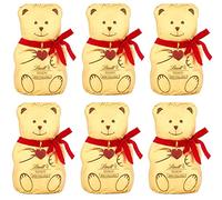 Lindt Teddy Orsetto di Cioccolato al Latte - Oso de leche entera de chocolate con leche (6 unidades de 100 g)