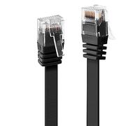LINDY 0.3m Cat.6 - Cable de Red (0,3 m, Cat6, RJ-45, RJ-45, Negro)