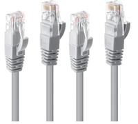 LINDY 0,5 m CAT6 UTP LSZH Cable de Color Gris (Paquete de 2)