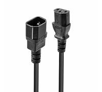 Lindy 0.5 m IEC C14 a C13 Power Lead Extension Cable - Negro