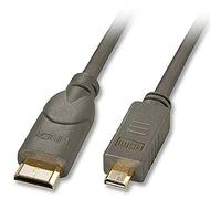 Lindy 1.5m HDMI cable HDMI 1,5 m HDMI Type C (Mini) HDMI tipo D (Micro) Negro - Cables HDMI (1,5 m, HDMI Type C (Mini), HDMI tipo D (Micro), 3D, 10,2 Gbit/s, Negro)