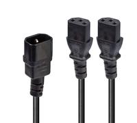 Lindy 1 m IEC C14 A IEC C5 trébol de Cable de extensión - Negro