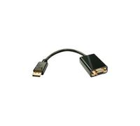 LINDY 15 CM Cable de Vídeo Displayport Macho A HD-15 VGA Negro