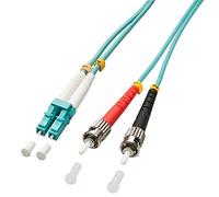 Lindy 15m OM3 LC - ST Duplex cable de fibra optica Turquesa - Cable de fibra óptica (15 m, OM3, LC, ST, Male connector / Male connector, Turquesa)