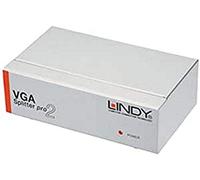 Lindy 2 Port VGA Splitter Pro - Splitter de vídeo (1x 15HD M, 1x 15HD FM, 2048 x 1536 Pixeles, 450 MHz, Plata, 130 x 80 x 45 mm)