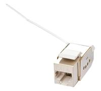 Lindy 25998 módulo de Conector de Red - Módulos de Conectores de Red (Metálico, Blanco)