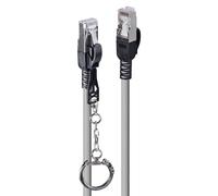 Lindy 2M Cat.6A S/Ftp Locking Network Cable, Grey NUEVO
