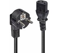 Lindy 30336 cable de transmisión negro 3 m cee7/7 c13 acoplador
