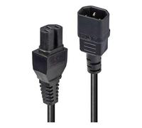 Lindy 30403 cable de transmisión negro 5 m iec c14 iec c15