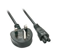 Lindy - 30409 cable de transmisión Negro 2 m C5 acoplador