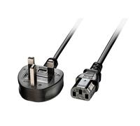 Lindy 30434 cable de transmisión Negro 3 m Enchufe tipo G C13 acoplador