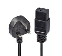 Lindy 30459-Cable de alimentación 2 m, Color Negro