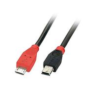LINDY 31718 - Cable USB OTG - Tipo Micro-B a Tipo Mini-B - 1m